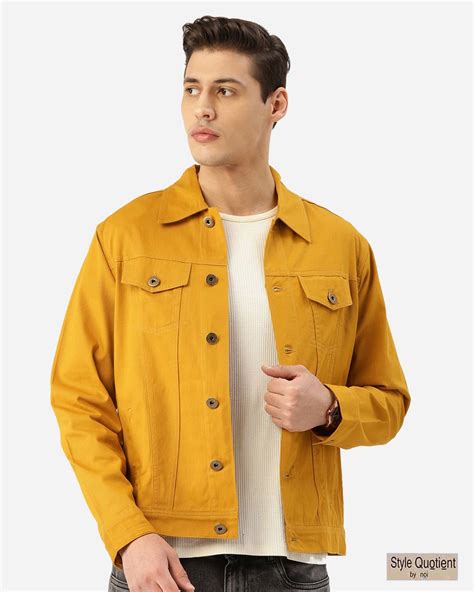 mustard jacket branded.